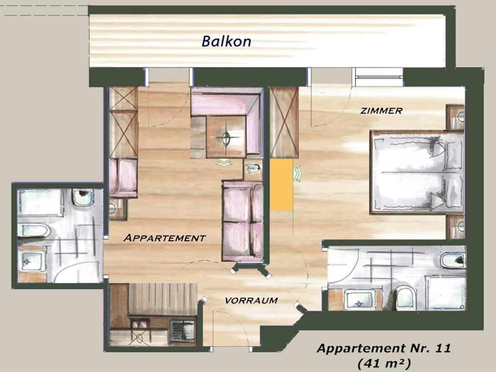 Garni Appartement Alpenresidence Cadipietra Habitación foto