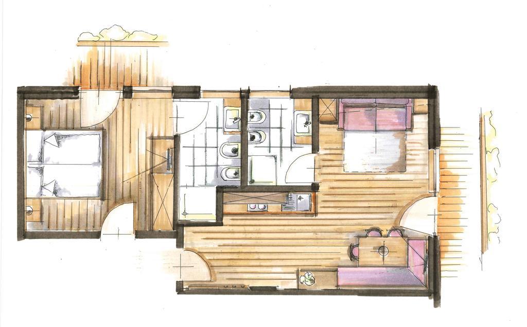 Garni Appartement Alpenresidence Cadipietra Habitación foto